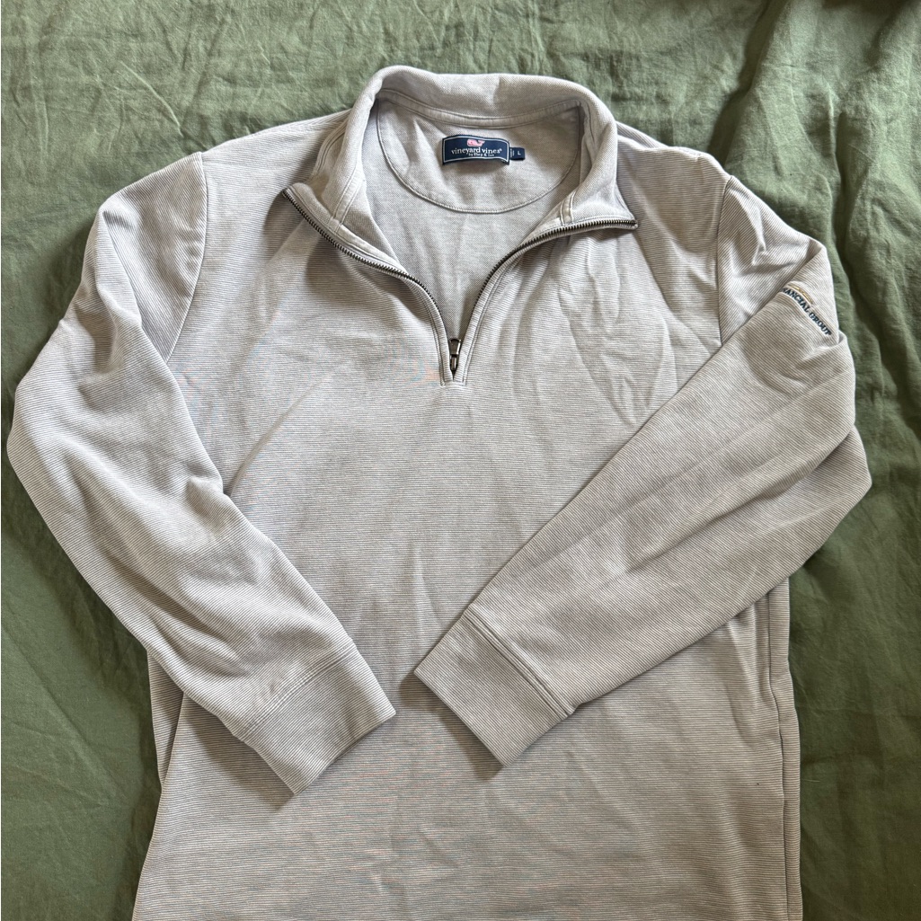 Nwot Vineyard Vines Gray Quarter-Zip Pullover